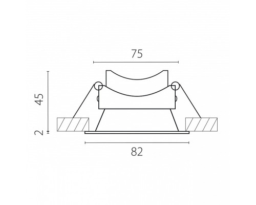 Рамка на 1 светильник Lightstar Piano 12907