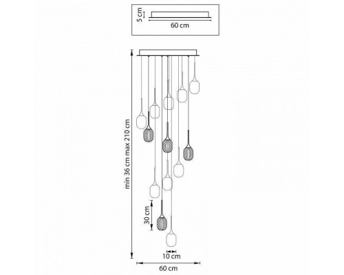 Подвесная люстра Lightstar Acrile 738131