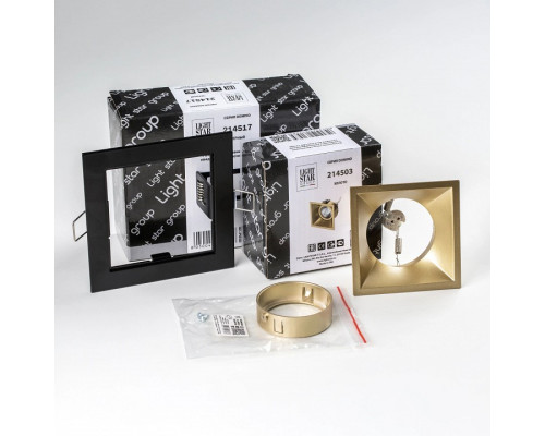 Встраиваемый светильник Lightstar Domino D51703GMOD