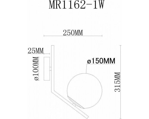 Бра MyFar Pierre MR1162-1W