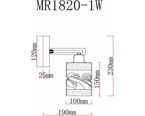 Бра MyFar Olivia MR1820-1W