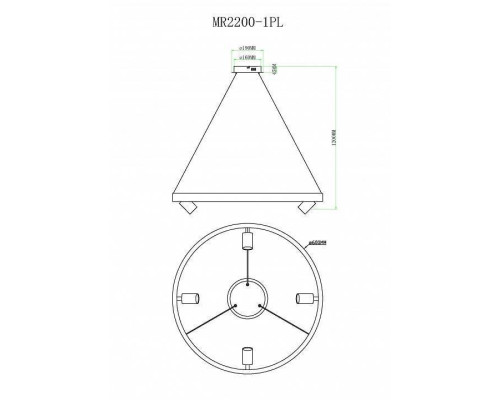 Подвесной светильник MyFar James MR2200-1PL