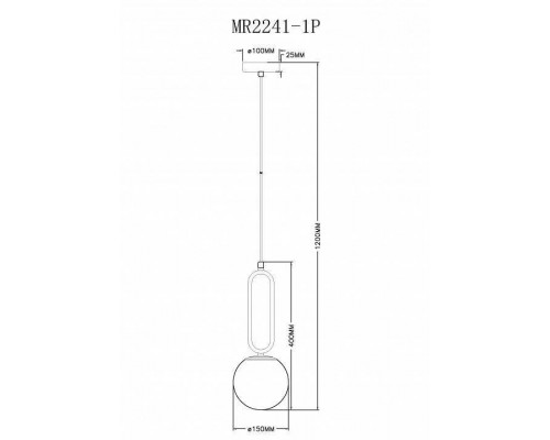 Подвесной светильник MyFar Pierre MR2241-1P