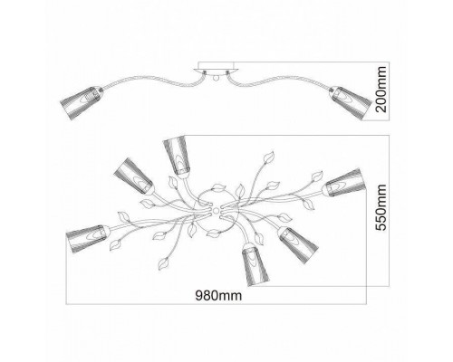 Потолочная люстра MW-Light Восторг 15 242015206