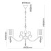 Подвесная люстра MW-Light Эллегия 8 5x60 Вт E14 303012505
