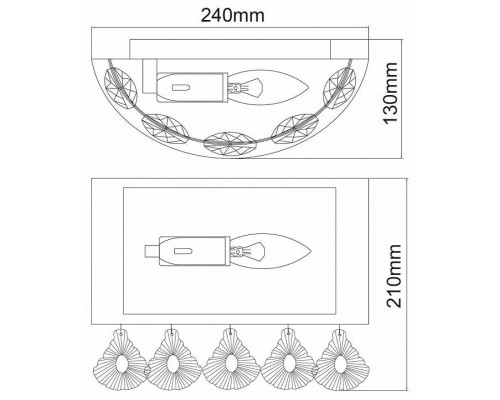 Накладной светильник MW-Light Жаклин 15 465026601