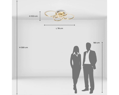 Люстра потолочная De City Оскар 6x60 Вт E27 510012706