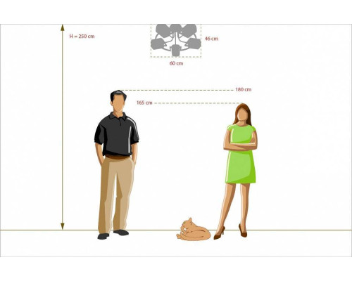 Потолочная люстра DeMarkt Тетро 9 673011605