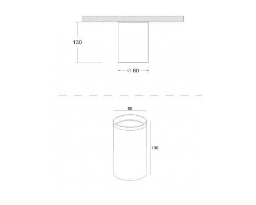 Накладной светильник Maytoni Focus C010CL-01GF