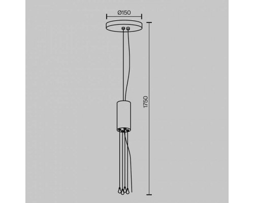 Подвес Maytoni Zon C032C-04-MG-1