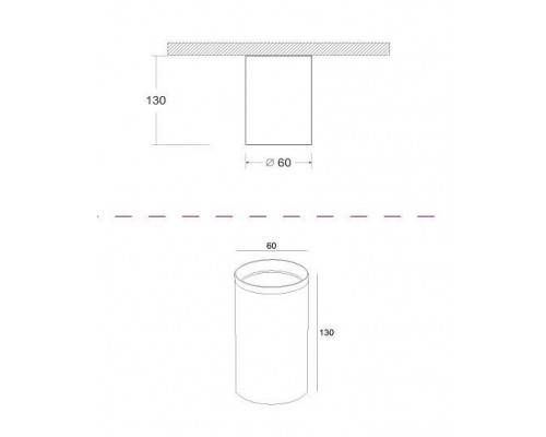 Накладной светильник Maytoni Focus Design C036CL-01B