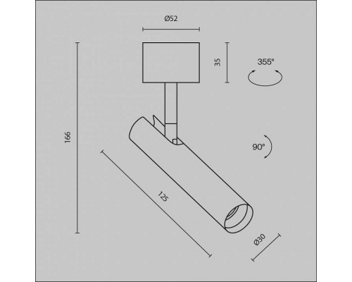 Светильник на штанге Maytoni Focus T C141CL-L125-6W3K-B