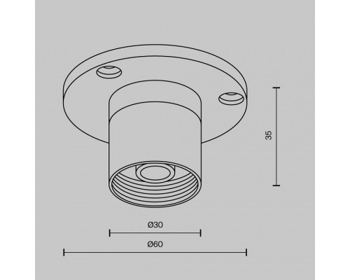 Крепление для трека Maytoni  CA023BI-B