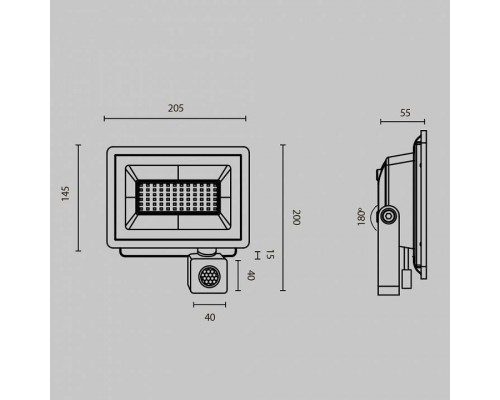 Настенно-потолочный прожектор Maytoni Flood FL001-L50B6KSR