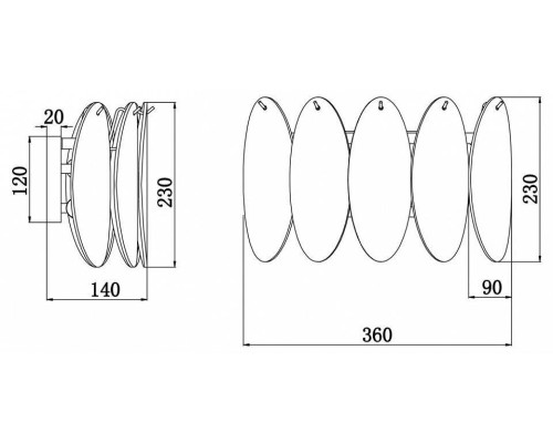 Бра Freya Demure FR5189WL-02CH