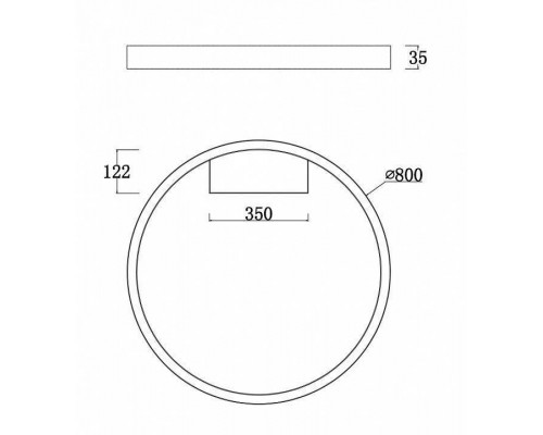 Накладной светильник Maytoni Rim MOD058CL-L50BS4K