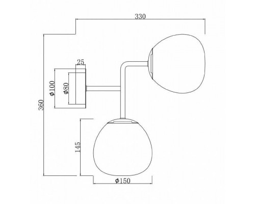 Бра Maytoni Erich MOD221-WL-02-N