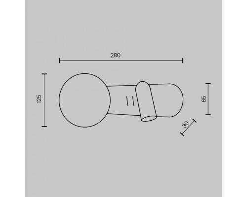 Бра Maytoni Inversio MOD350WL-01BBS