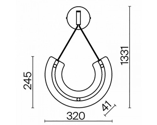 Подвесной светильник Maytoni Maya P091WL-L18G3K