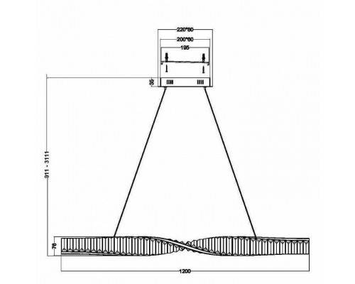 Подвесной светильник Maytoni Krone P097PL-L36BS3K