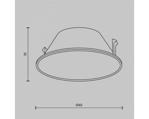 Кольцо декоративное Maytoni Wise Ring057-7-CH