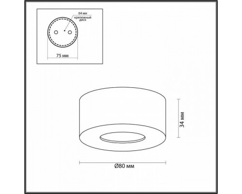 Накладной светильник Odeon Light Bene 4283/7CL