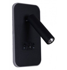 Бра 86204-9.2-001KT LED12W+USB BK