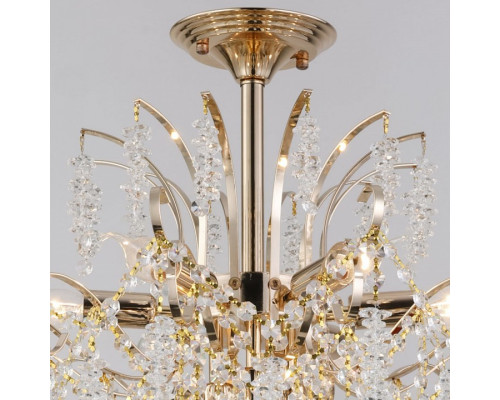 Люстра на штанге De Markt Сити 9xG9 золото 90324-0.3-09A FGD