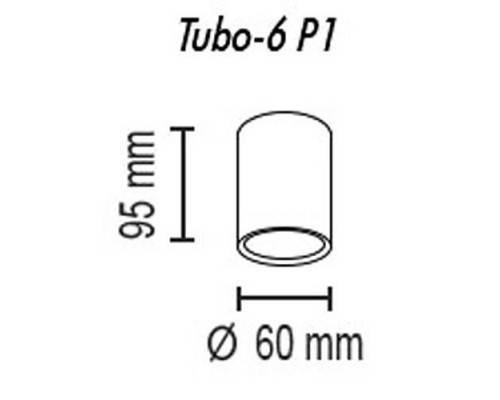 Накладной светильник TopDecor Tubo6 Tubo6 P1 27