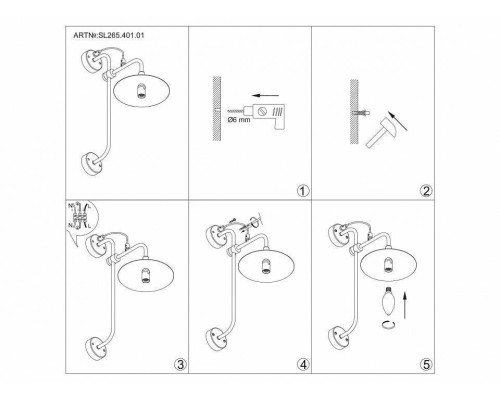 Бра ST Luce Scarno SL265.401.01
