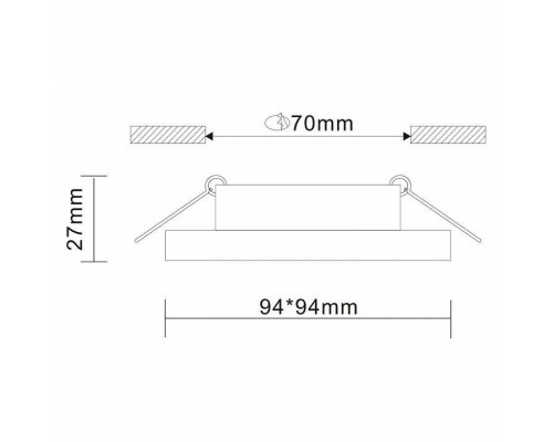 Встраиваемый светильник ST-Luce Gera ST205.418.01