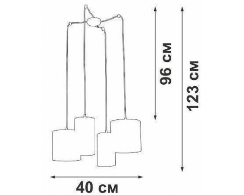 Подвесная люстра Vitaluce V3089 V3089-1/4S