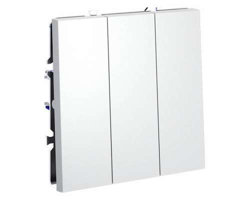 Выключатель трехклавишный без рамки Voltum S70 VLS030102