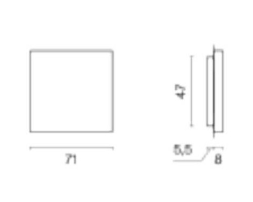 Заглушка для поста, без рамки Voltum S70 VLS080101