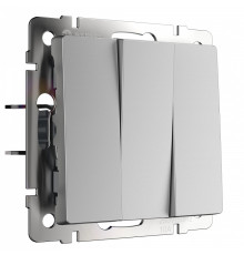 Выключатель трехклавишный без рамки Werkel  W1130006