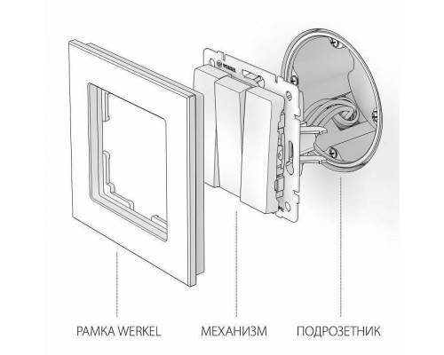 Клавиши для выключателя трехклавишного Werkel белый W1130001