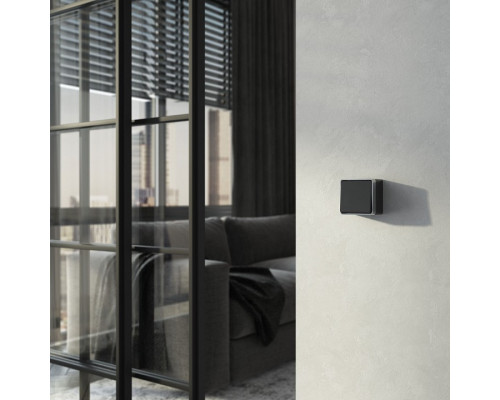 Выключатель проходной одноклавишный Werkel Gallant (черный с серебром) W5012034