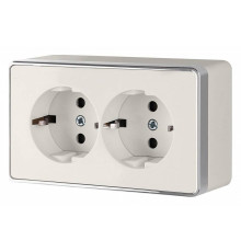 Розетка двойная с заземлением Werkel Gallant (слоновая кость) W5072103 Gallant (слоновая кость)