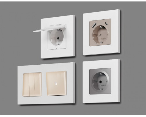 Рамка на 1 пост Ambrella Volt Qubi AF250121