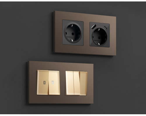 Рамка на 1 пост Ambrella Volt Qubi AF250631