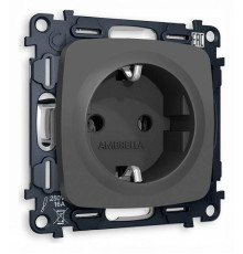 Розетка с заземлением, без рамки Ambrella Volt Quant MO906010