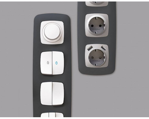 Рамка на 1 пост Ambrella Volt Ecta OF140801