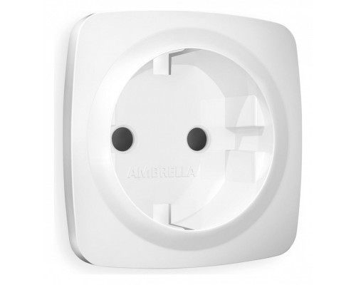 Накладка для розетки с заземлением и со шторками Ambrella Volt Quant OP1270