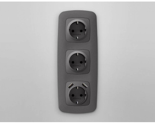 Накладка для розетки с заземлением Ambrella Volt Quant OP6560