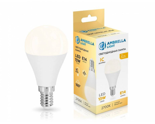 Лампа светодиодная Ambrella Light G45 451313