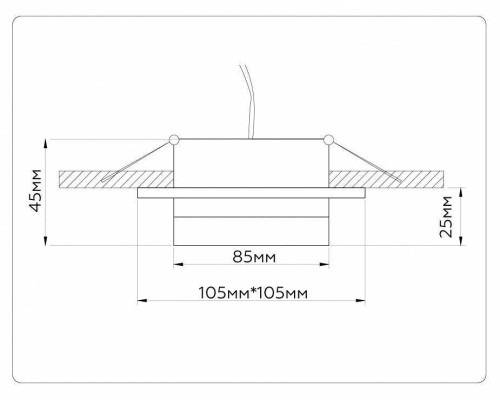 Встраиваемый светильник Ambrella Light TN TN52421