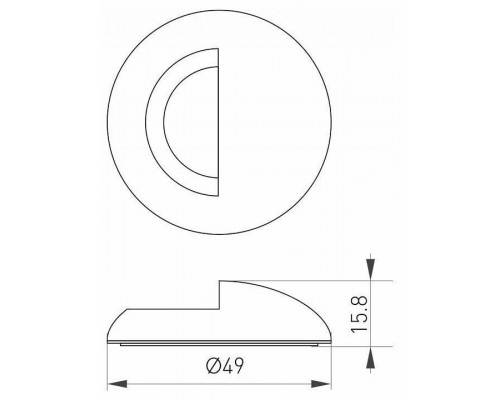 Рамка на 1 пост Arlight Deck 035760