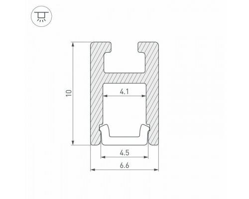 Профиль накладной Arlight ARH-KANT 36384