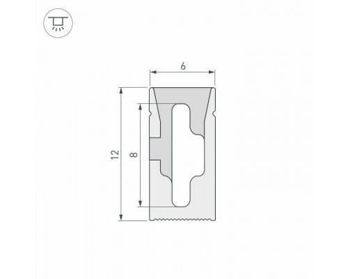 Короб накладной гибкий Arlight WPH 041030