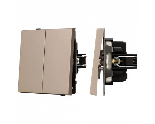 Выключатель двухклавишный без рамки Arlight SWT 054061